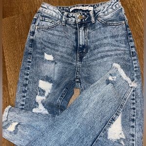 Tinseltown ripped washed jeans - size 1